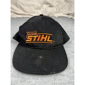 vintage team stihl embroidered dad hat workwear logo cap‎